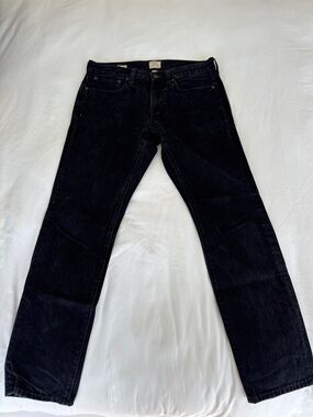 J. Crew Men's Black Straight Jeans